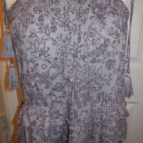 Transformer Dress-Skirt NWT SMALL Long Layered Floral Sundress Summer full skirt - Picture 5 of 10